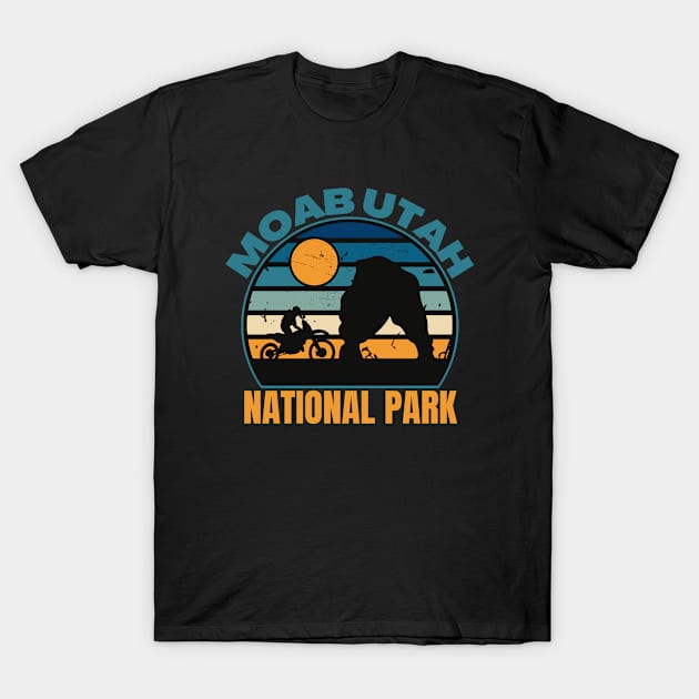 Retro Moab Utah T-Shirt by FullOnNostalgia